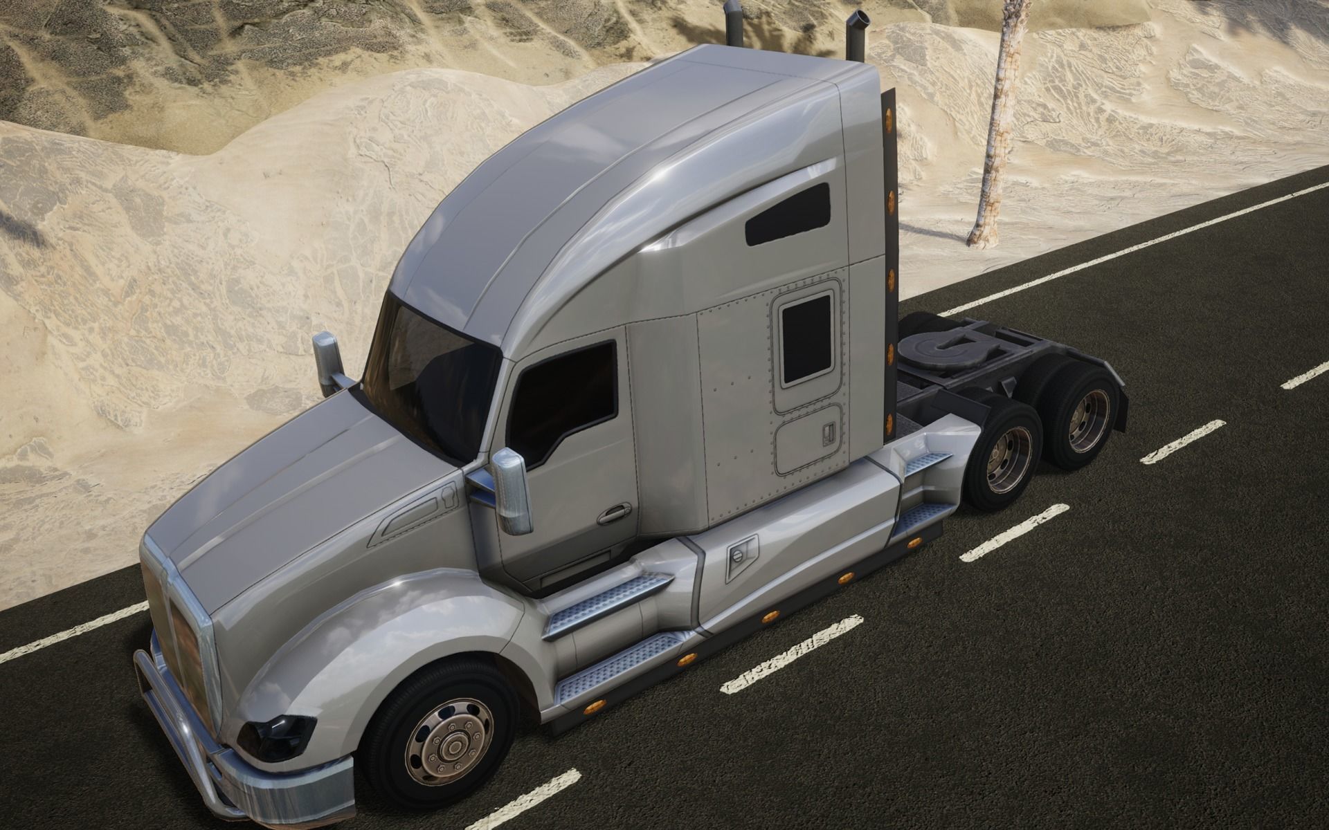 American Truck 8 and upgrades - Mobile Asset Low-poly 3D model Low-poly 3D model_12