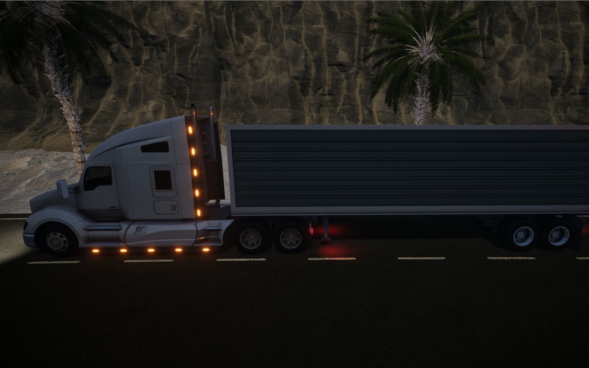 American Truck 8 and upgrades - Mobile Asset Low-poly 3D model Low-poly 3D model_10