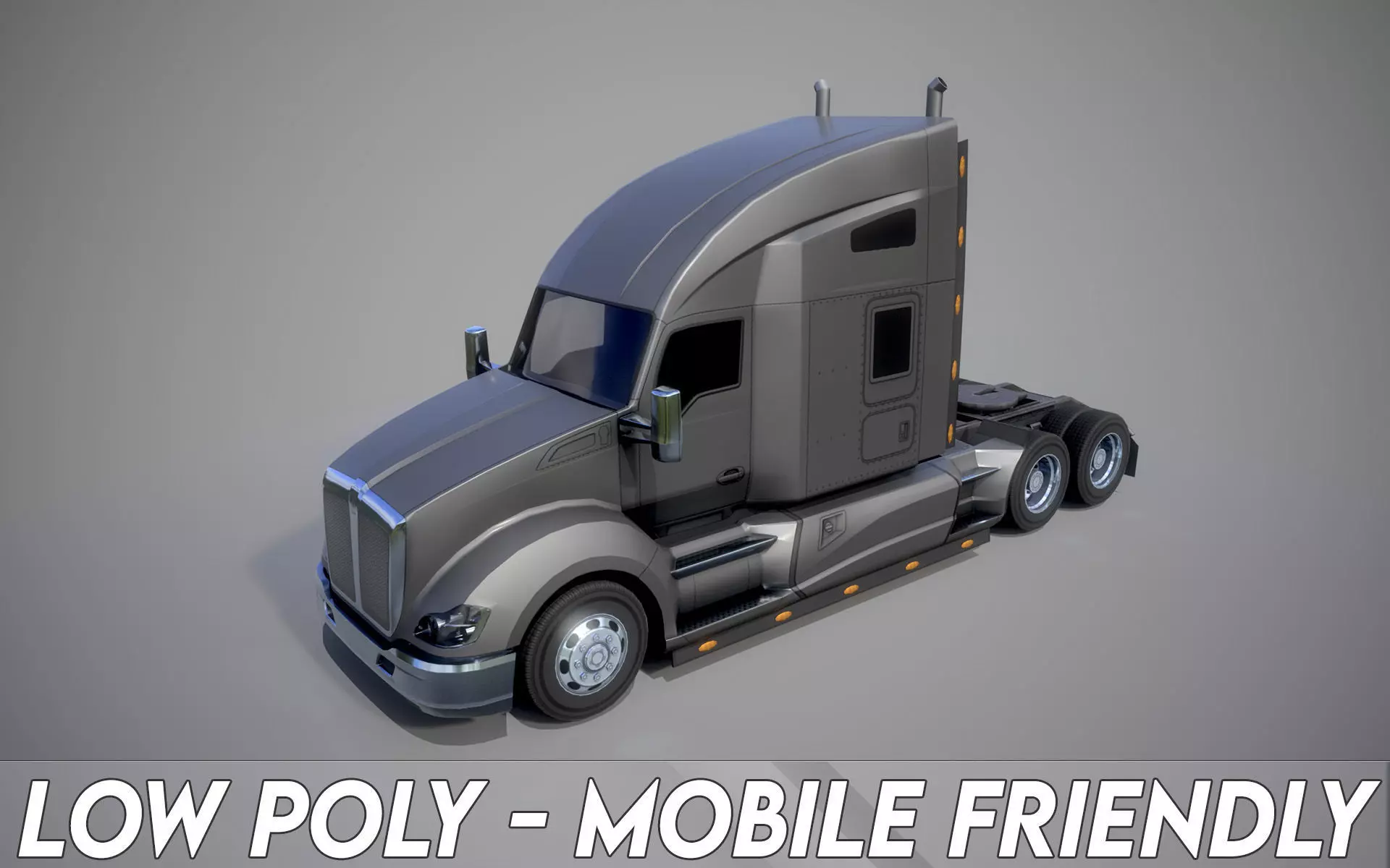 American Truck 8 and upgrades - Mobile Asset Low-poly 3D model Low-poly 3D model_0
