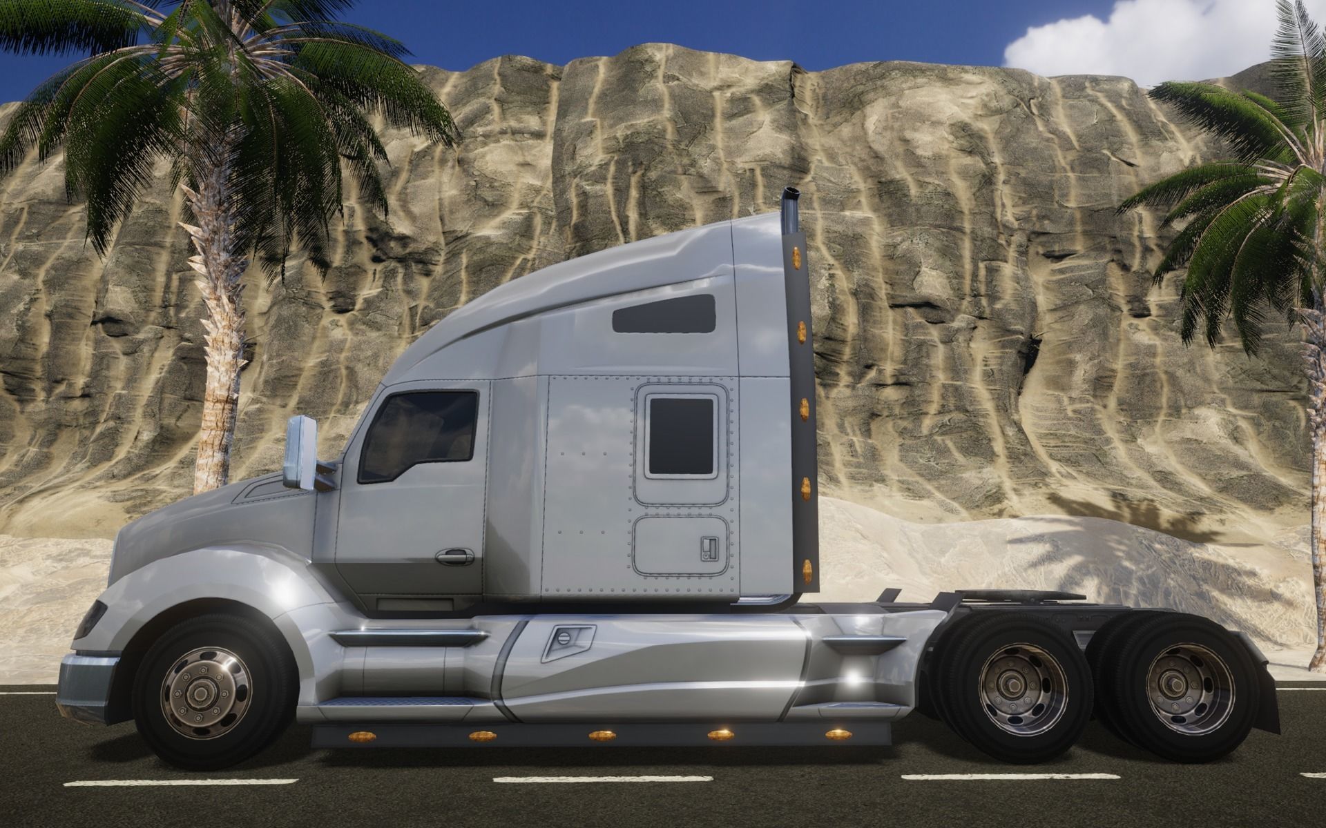 American Truck 8 and upgrades - Mobile Asset Low-poly 3D model Low-poly 3D model_14