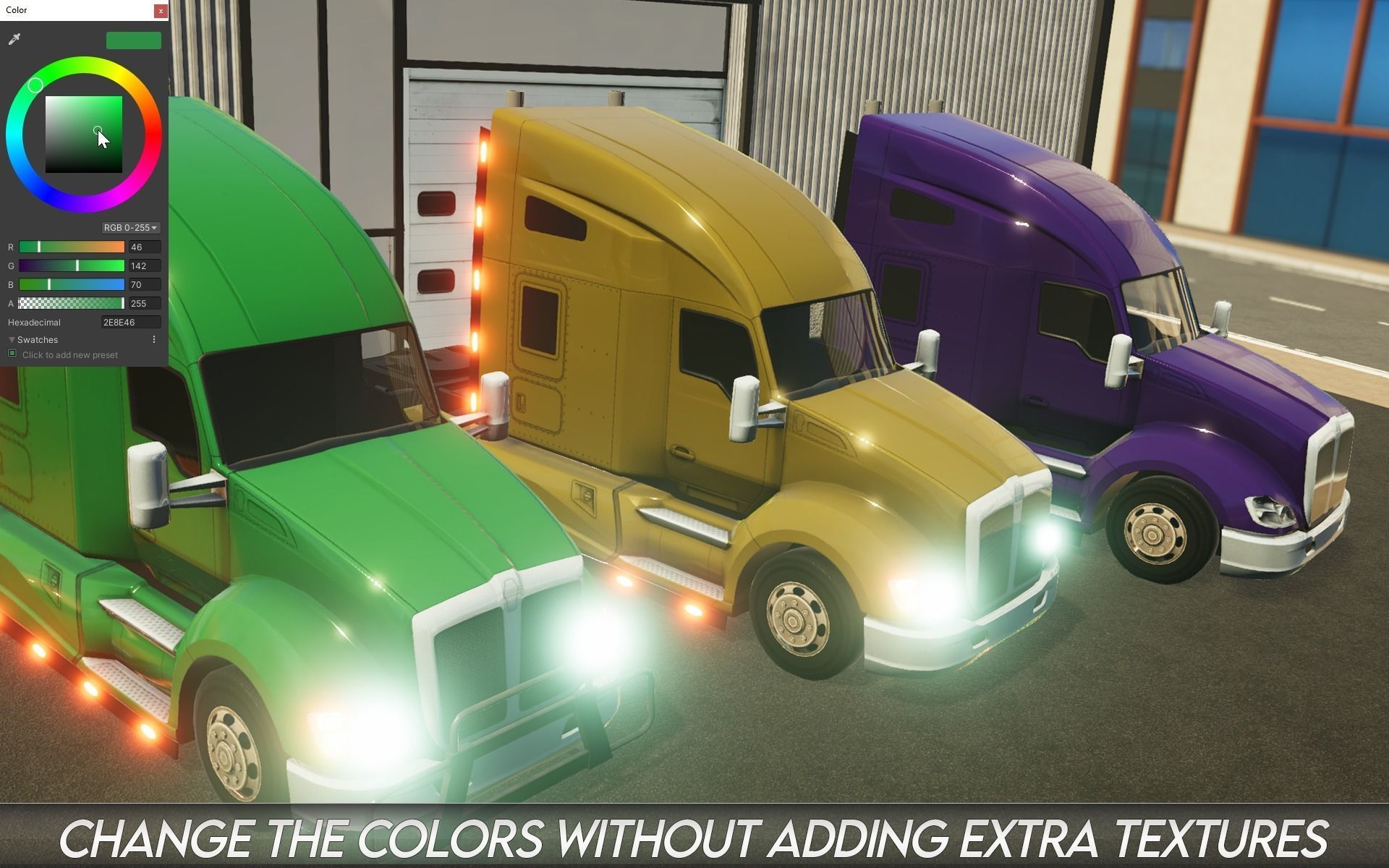 American Truck 8 and upgrades - Mobile Asset Low-poly 3D model Low-poly 3D model_19