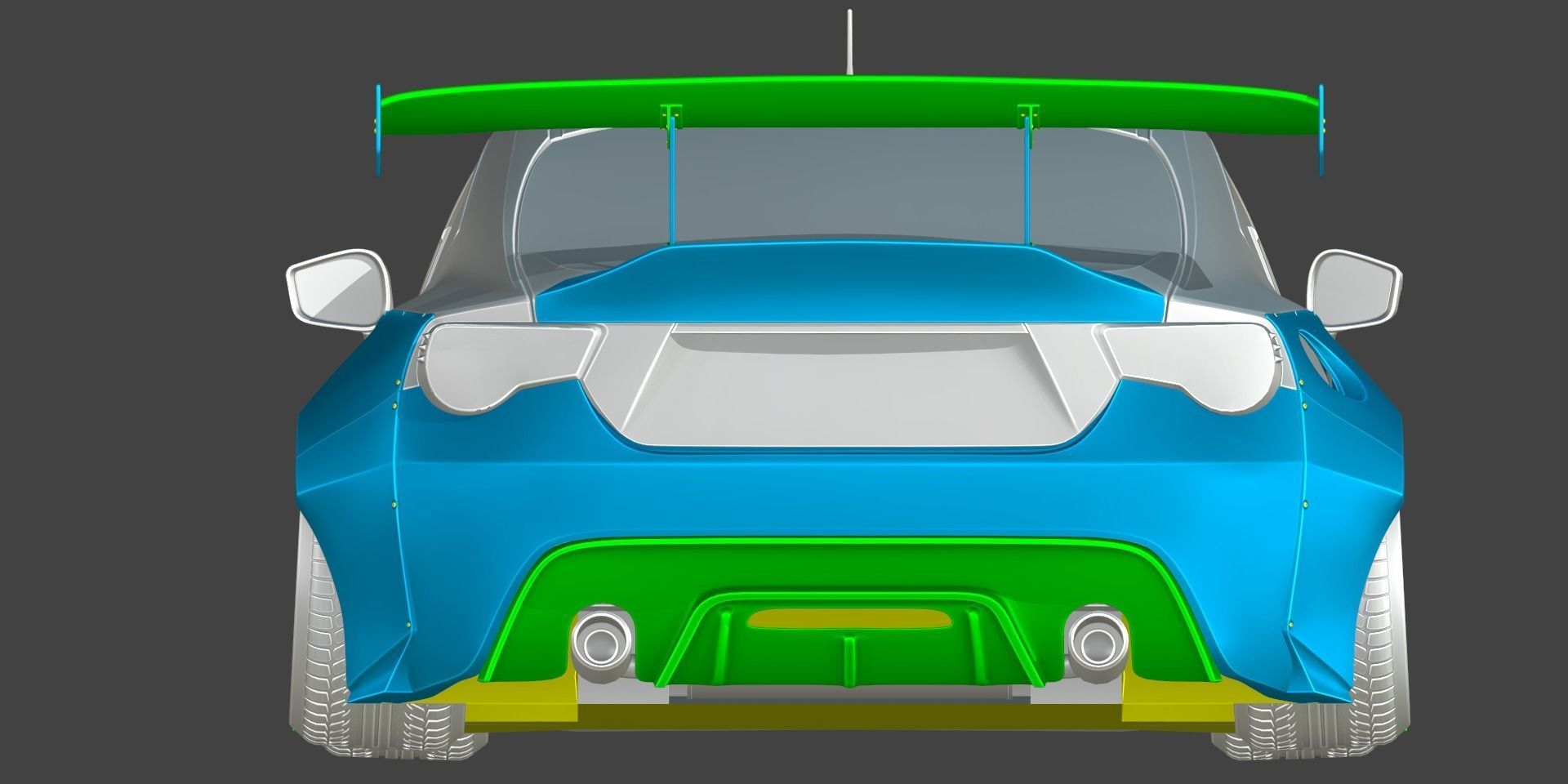 TOYOTA 86 ROBOT FT RALLYBACKER Low-poly 3D model_4