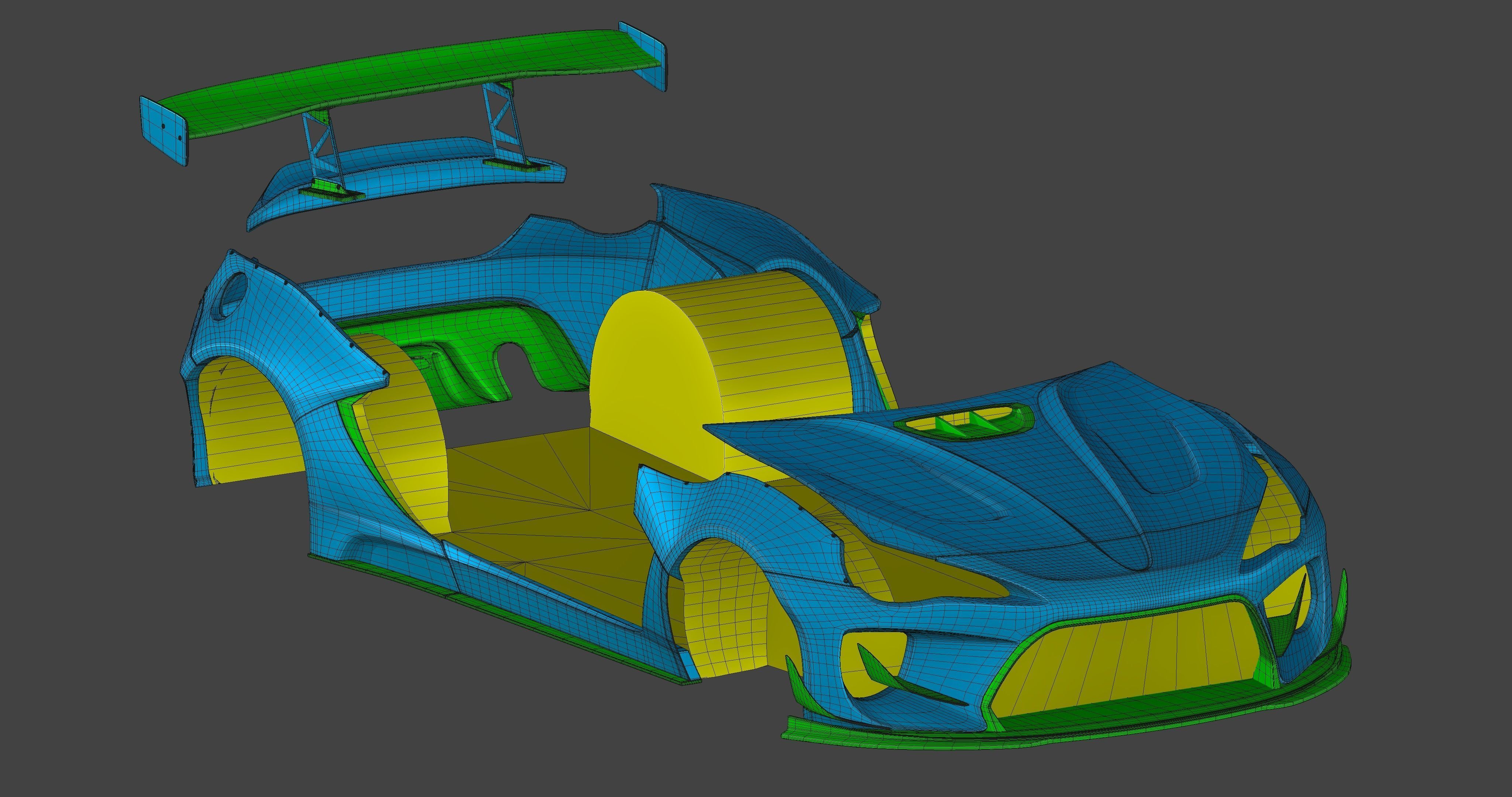 TOYOTA 86 ROBOT FT RALLYBACKER Low-poly 3D model_6