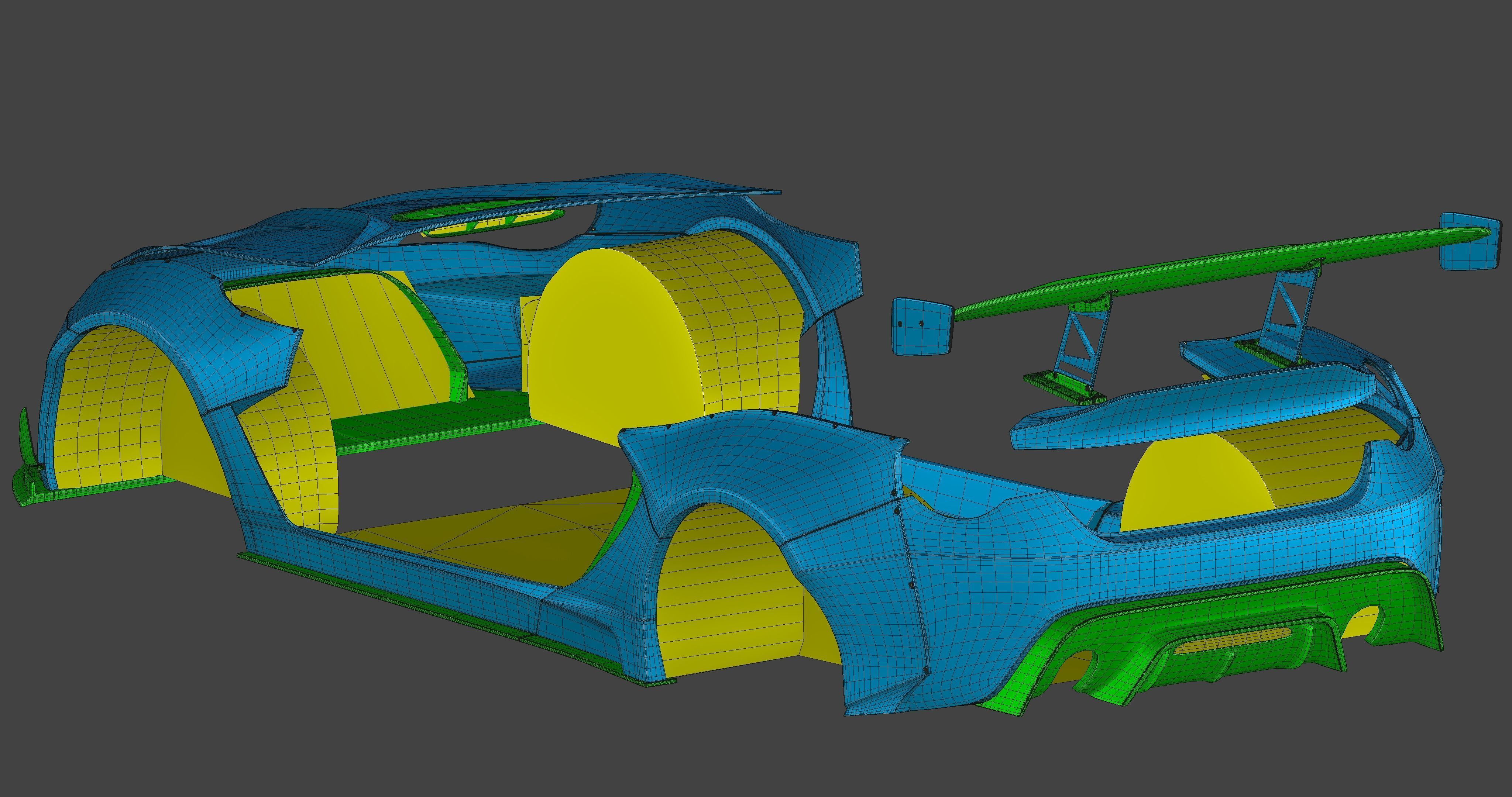 TOYOTA 86 ROBOT FT RALLYBACKER Low-poly 3D model_7