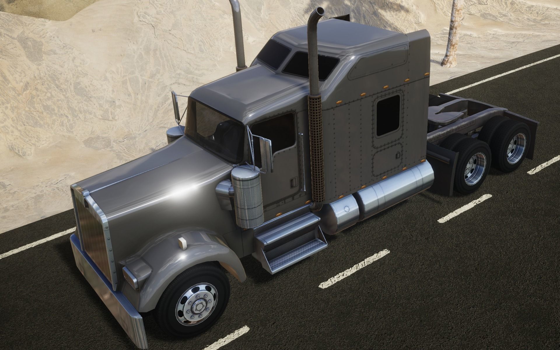 American Truck 9 and upgrades - Mobile Asset Low-poly 3D model Low-poly 3D model_12