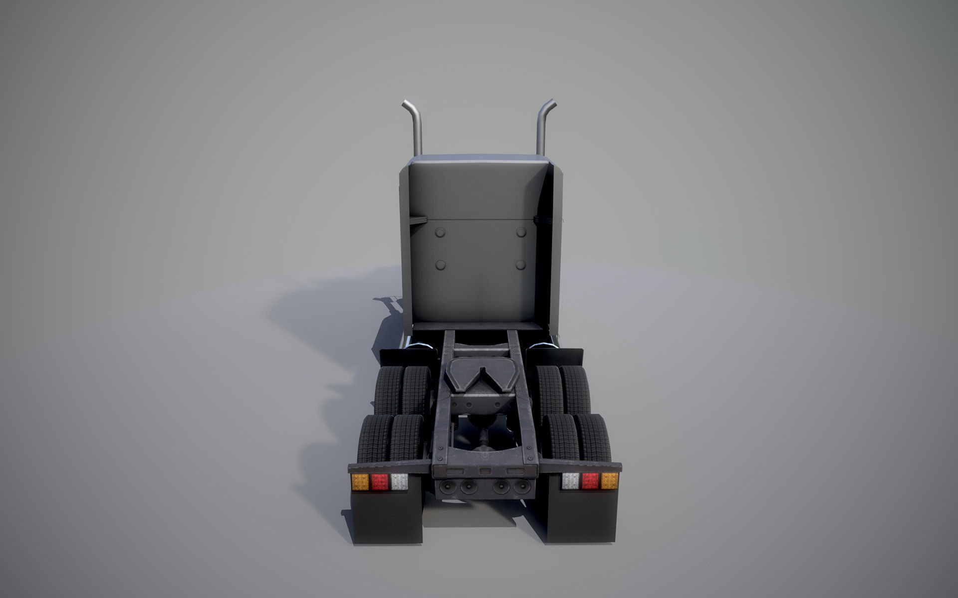 American Truck 9 and upgrades - Mobile Asset Low-poly 3D model Low-poly 3D model_5