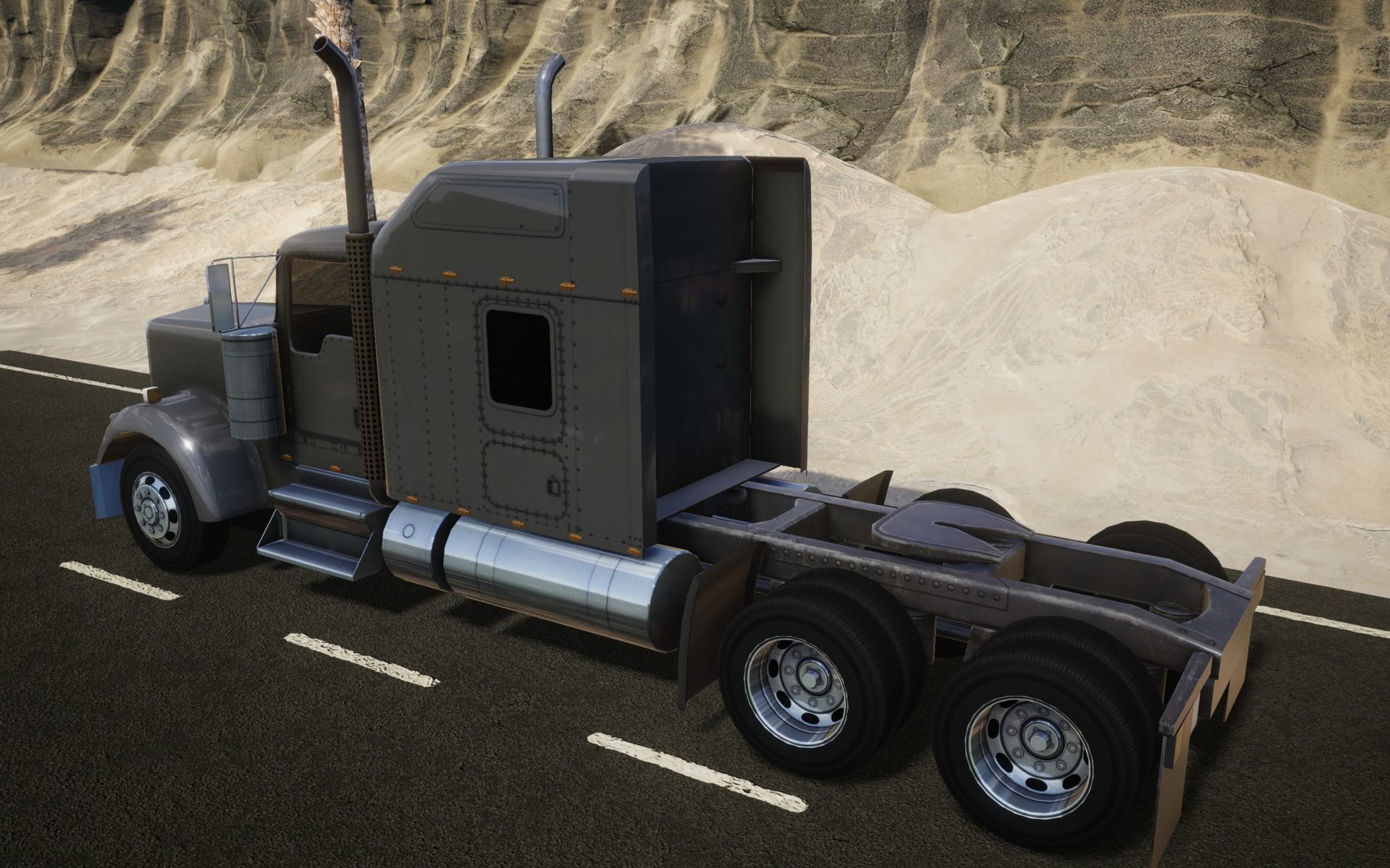 American Truck 9 and upgrades - Mobile Asset Low-poly 3D model Low-poly 3D model_11