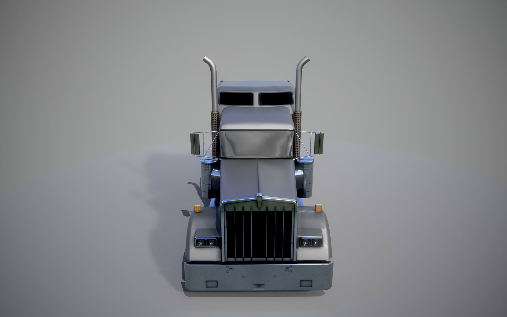 American Truck 9 and upgrades - Mobile Asset Low-poly 3D model Low-poly 3D model_1