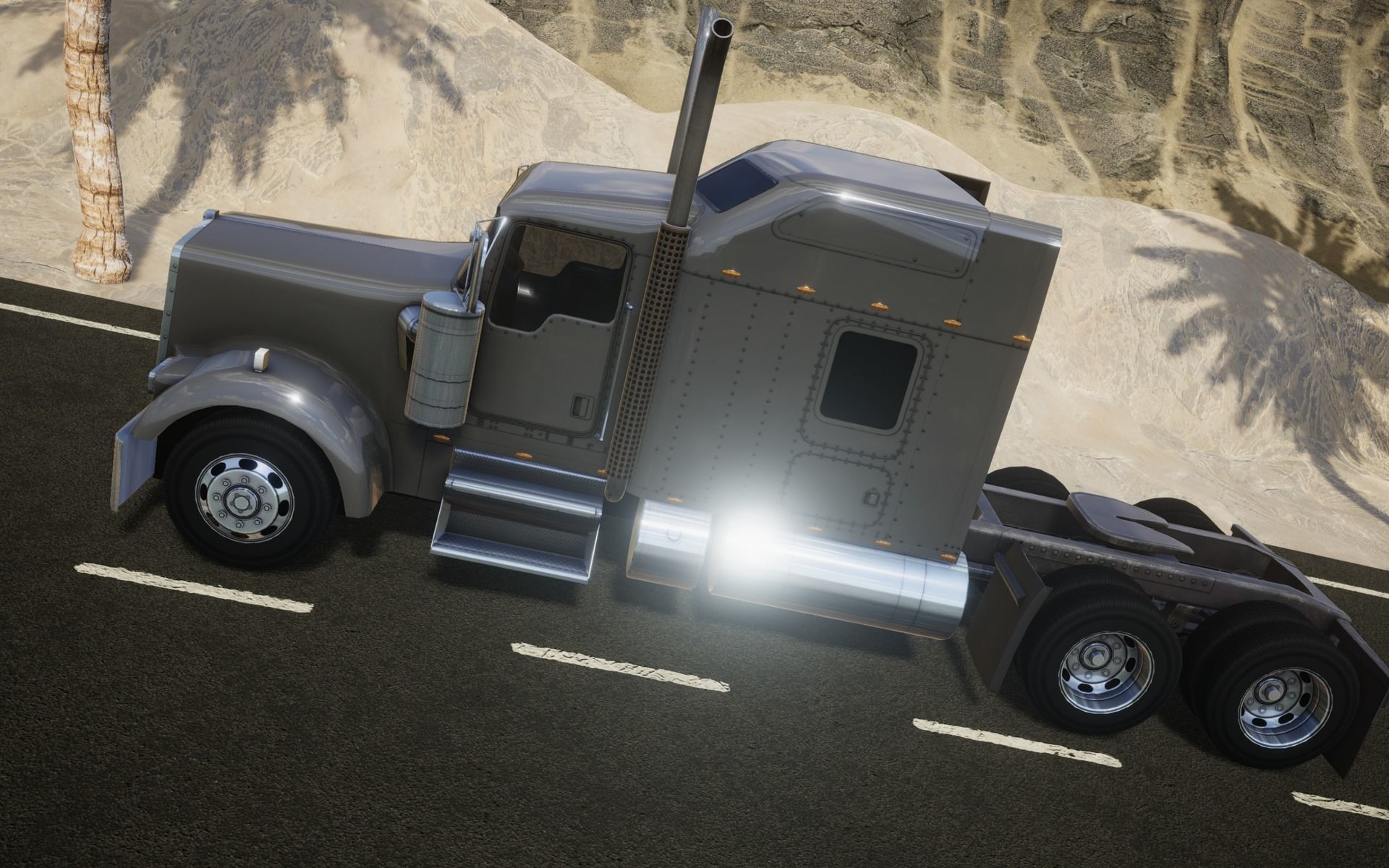 American Truck 9 and upgrades - Mobile Asset Low-poly 3D model Low-poly 3D model_13