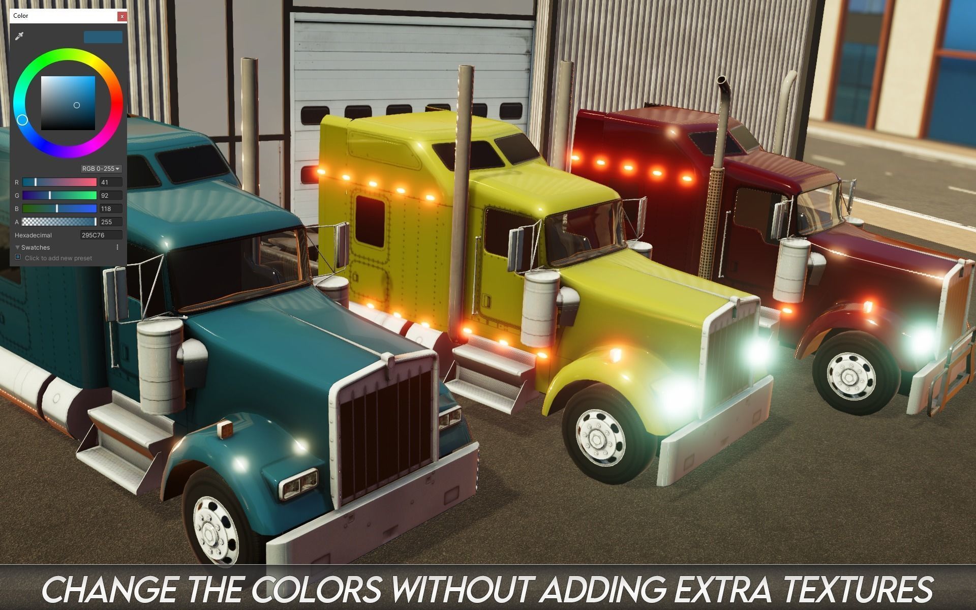 American Truck 9 and upgrades - Mobile Asset Low-poly 3D model Low-poly 3D model_16