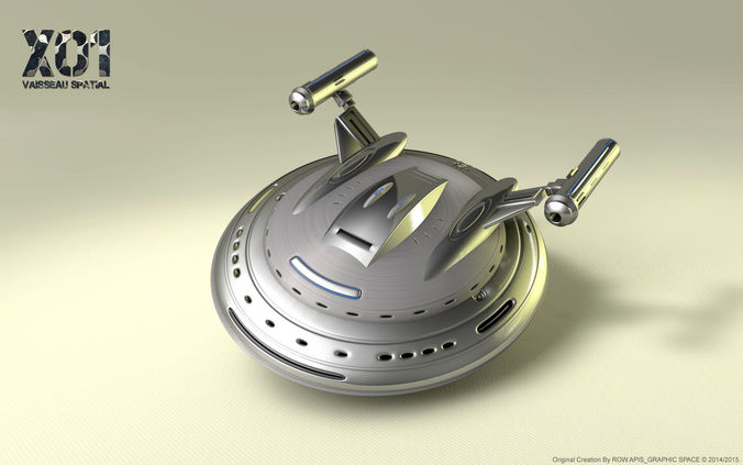 SpaceCraft star trek ship 3D model