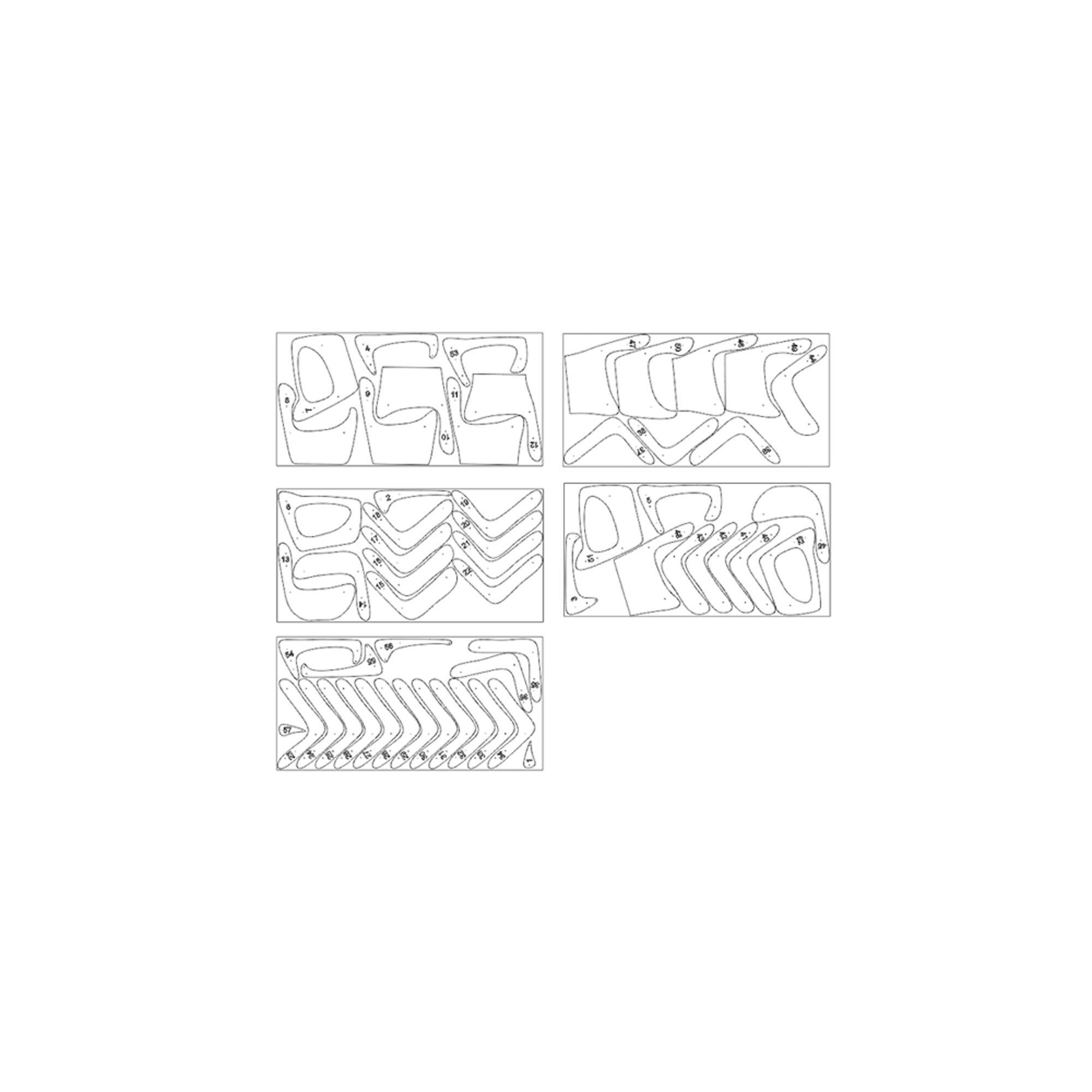 Parametric Chair Cuboid Design DXF files 3D model_3