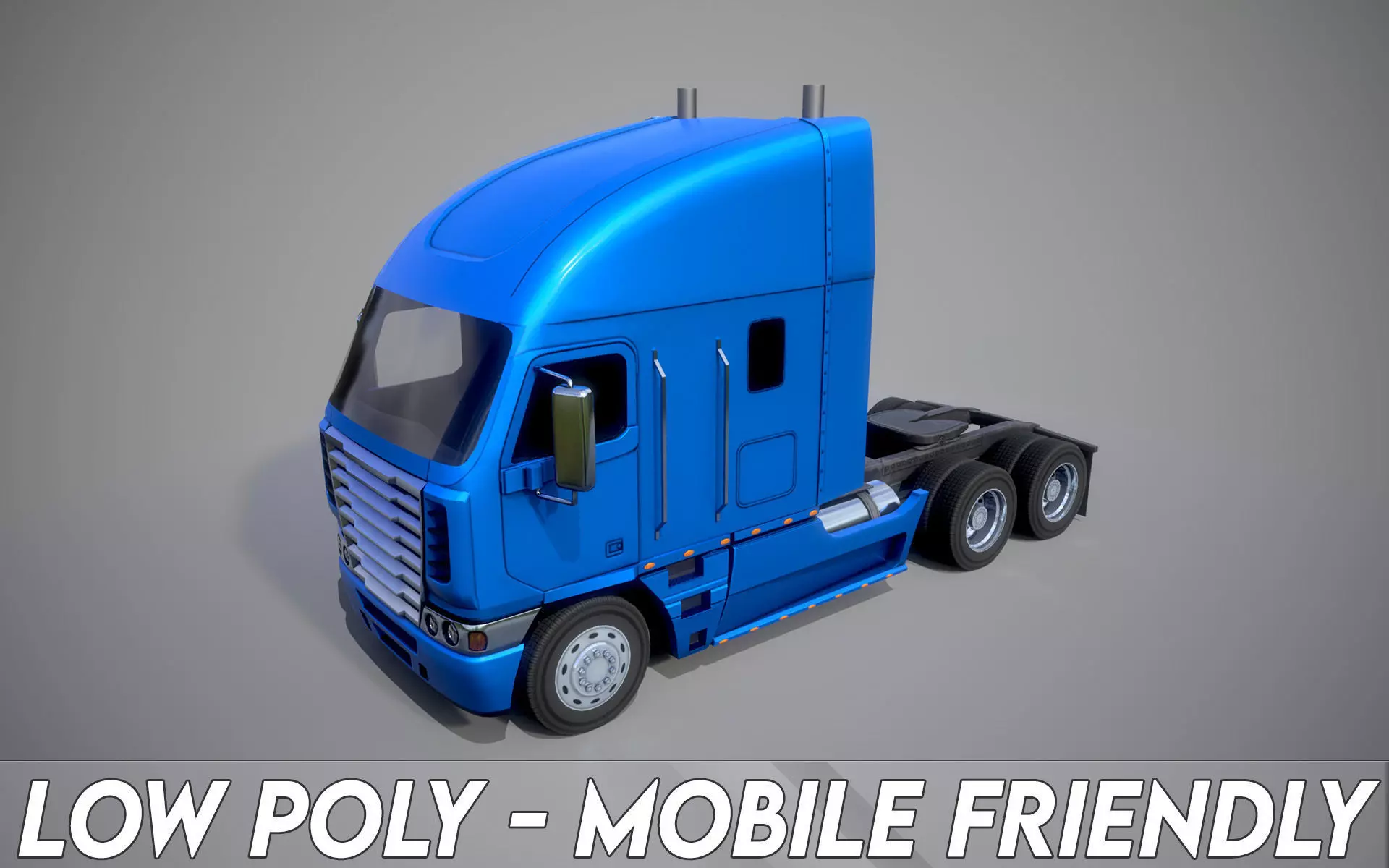 American Truck 10 and upgrades - Mobile Asset Low-poly 3D model Low-poly 3D model