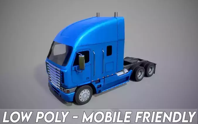 American Truck 10 and upgrades - Mobile Asset Low-poly 3D model