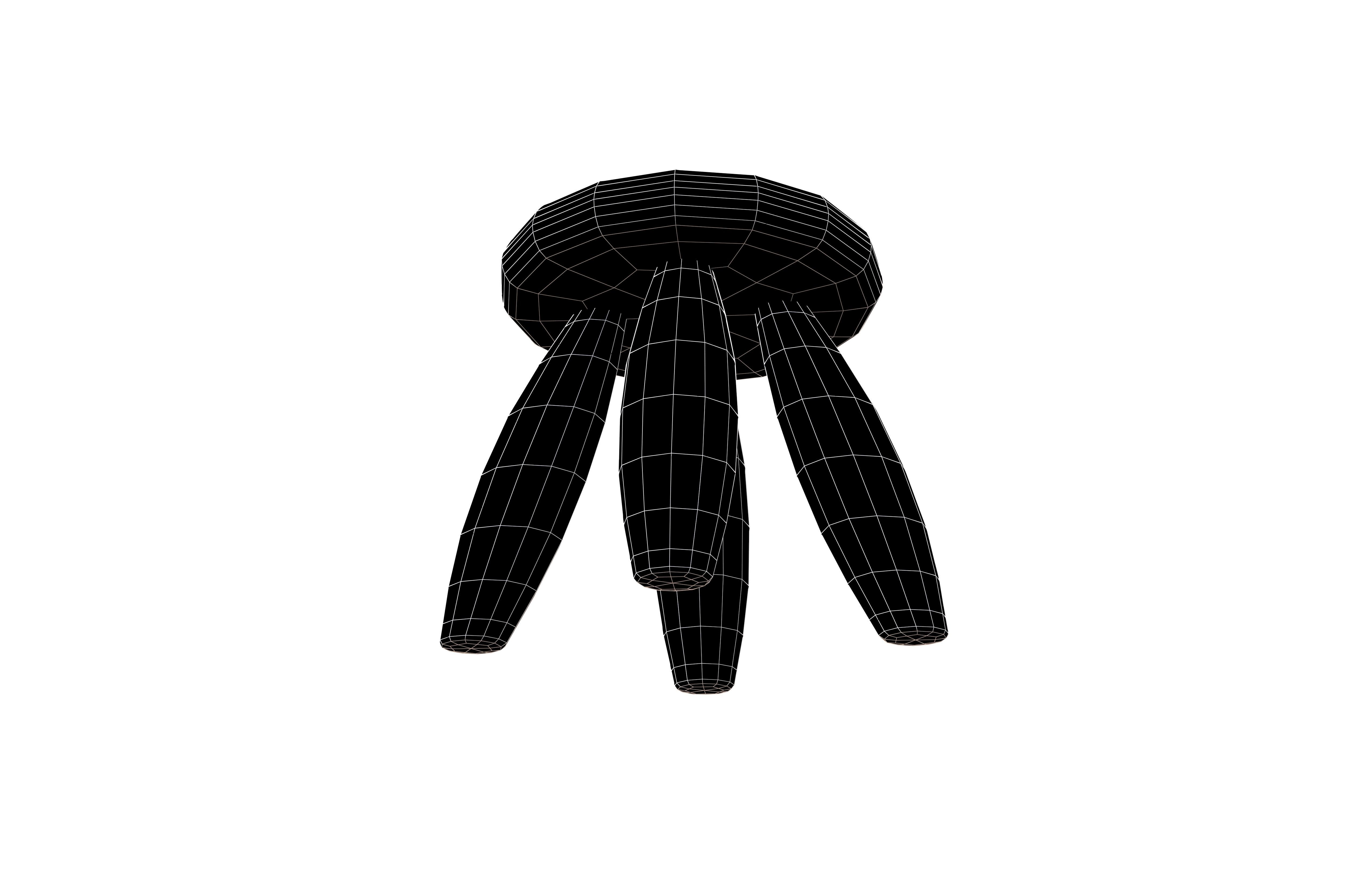 Children Chair V1 006 Low-poly 3D model_7