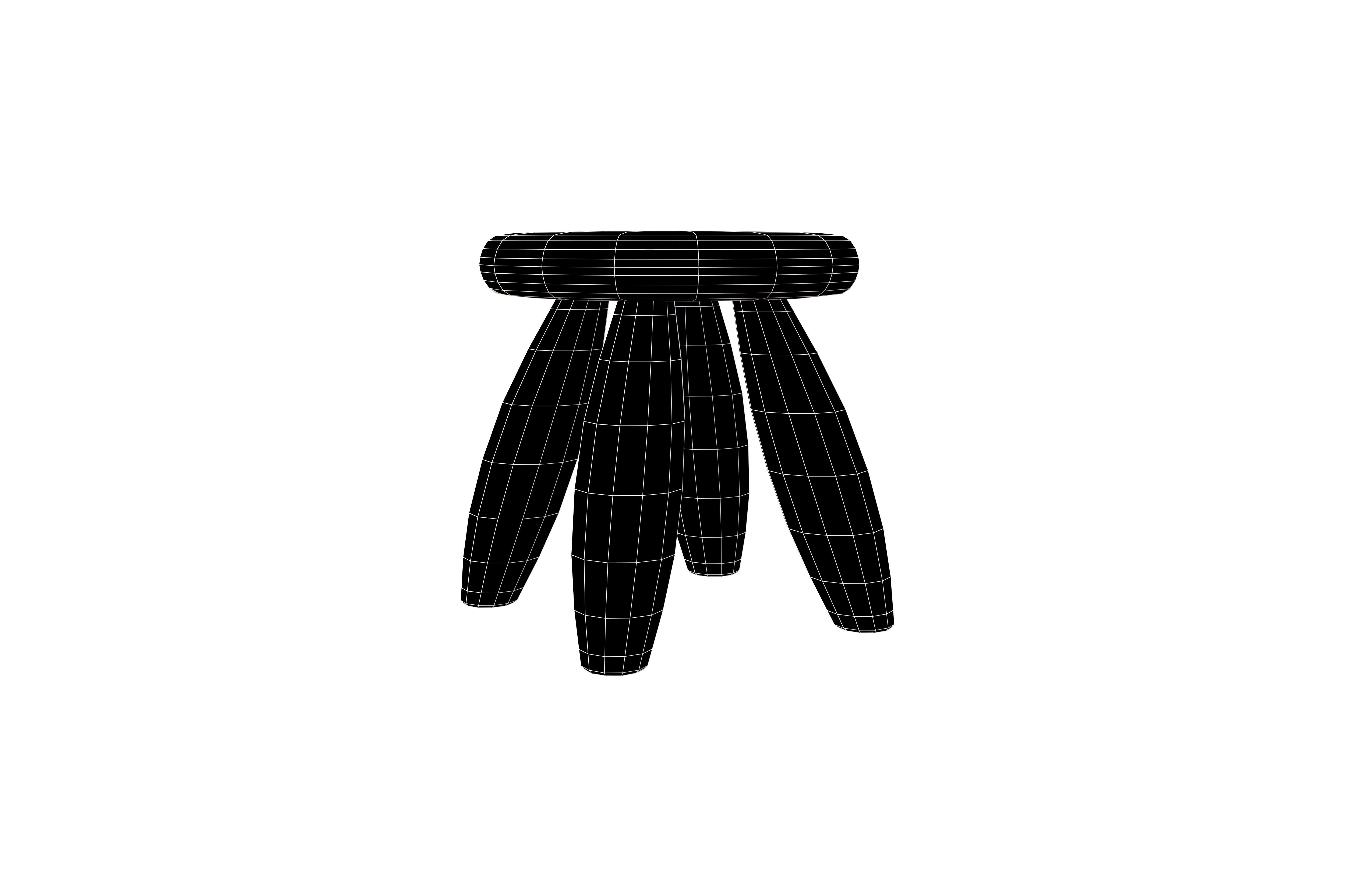 Children Chair V1 006 Low-poly 3D model_5