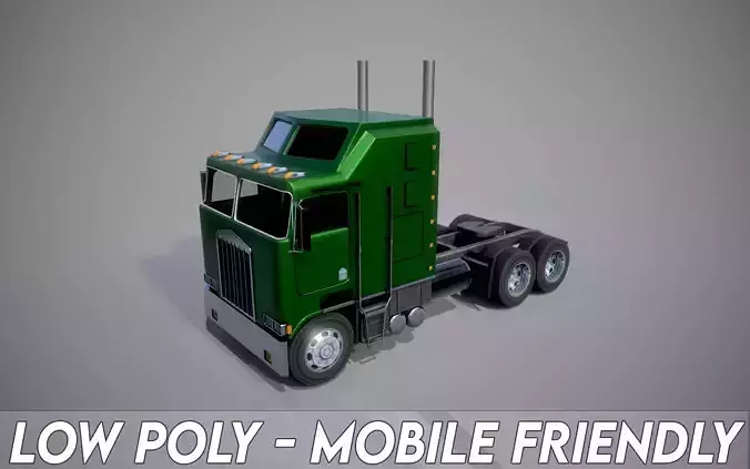 American Truck 11 and upgrades - Mobile Asset Low-poly 3D model