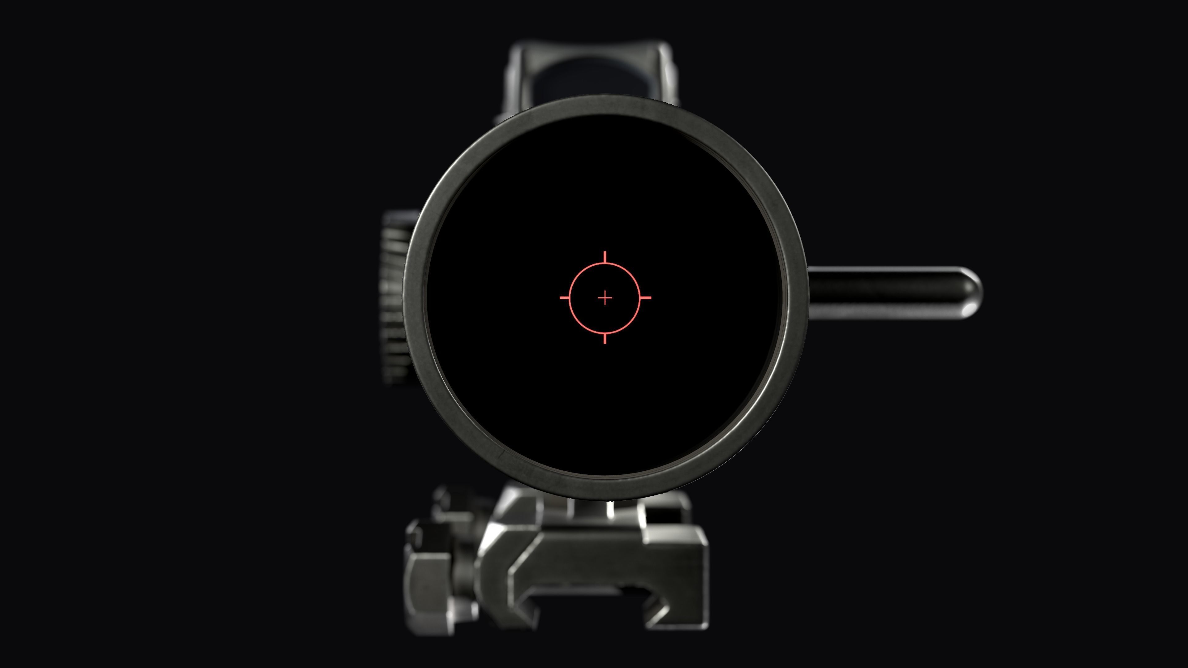 EOTech  Variable Optic with TRIJICON RMR red dot sight 3D Model Collection_8