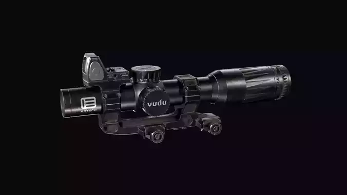 EOTech  Variable Optic with TRIJICON RMR red dot sight 3D Model Collection