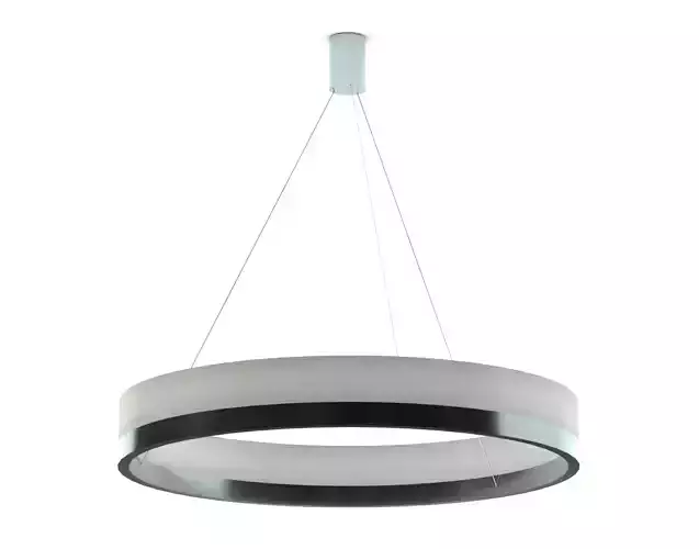 Ceiling light - Modern halo chandelier with LED Low-poly 3D model