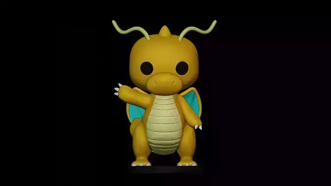 Dragonite Funko Pop Pokemon 3D print model