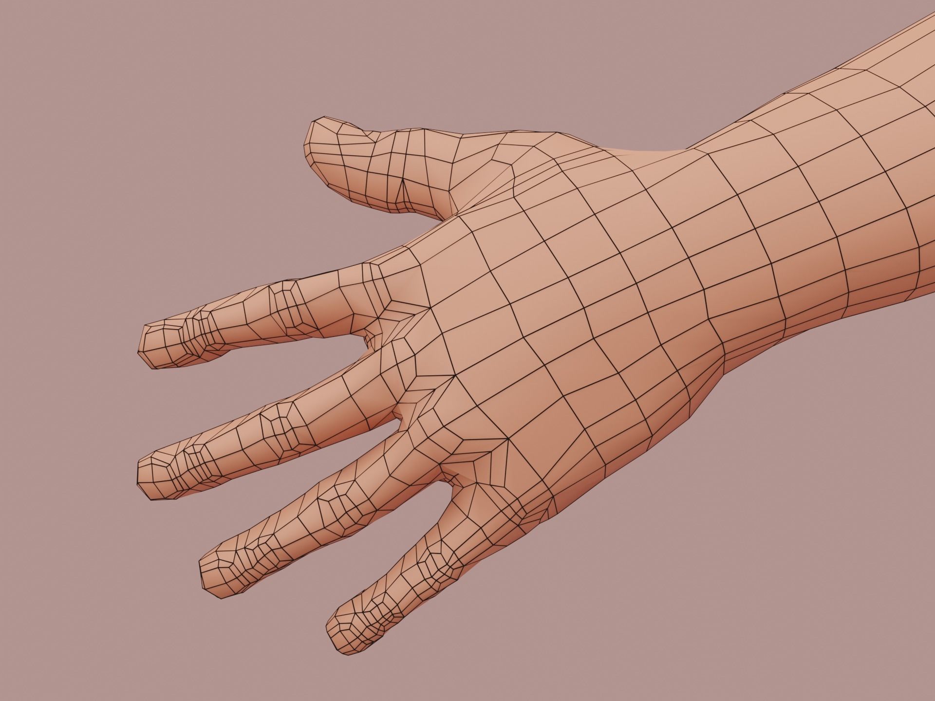 Human base model Low-poly 3D model_18