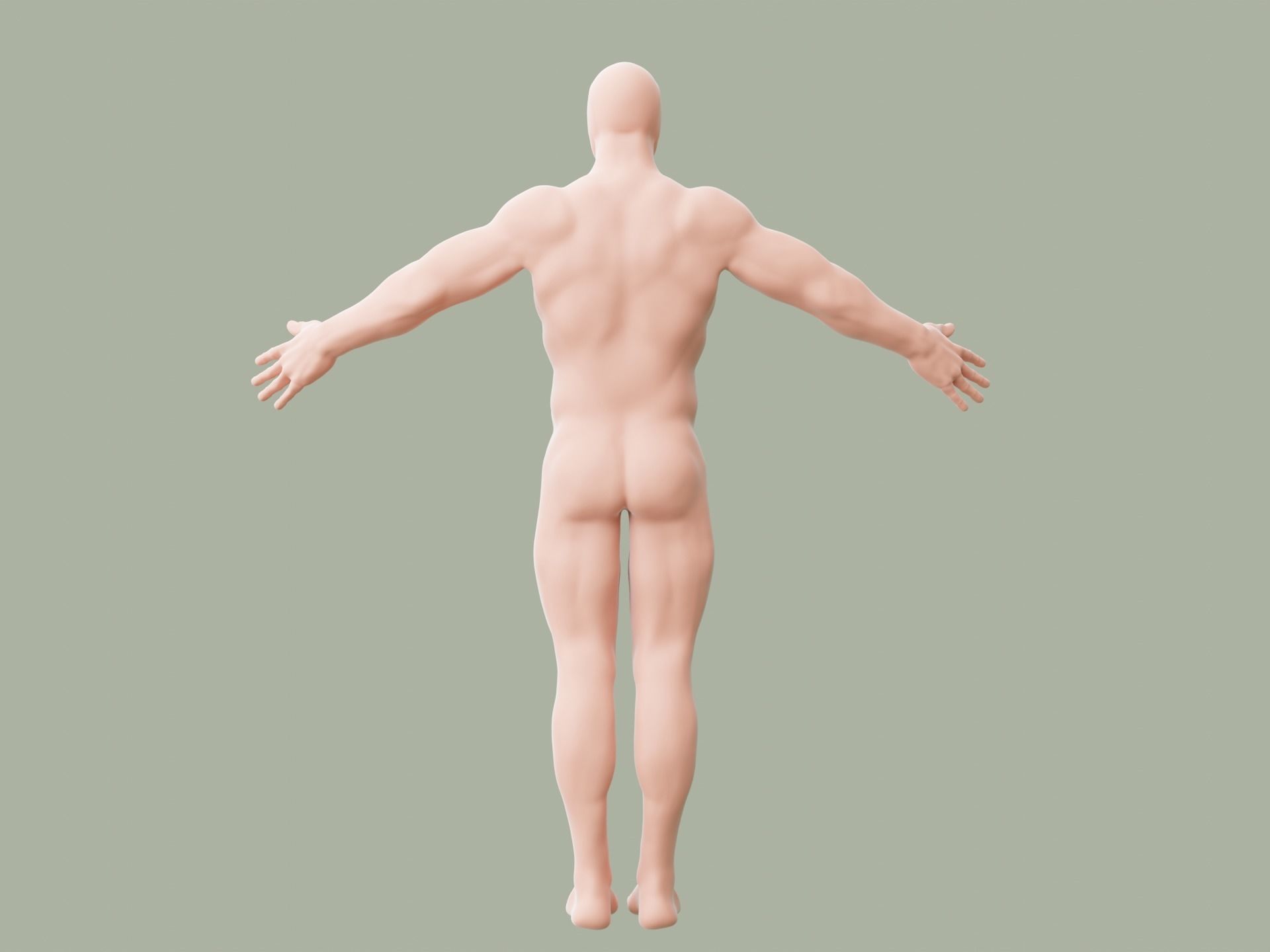 Human base model Low-poly 3D model_11