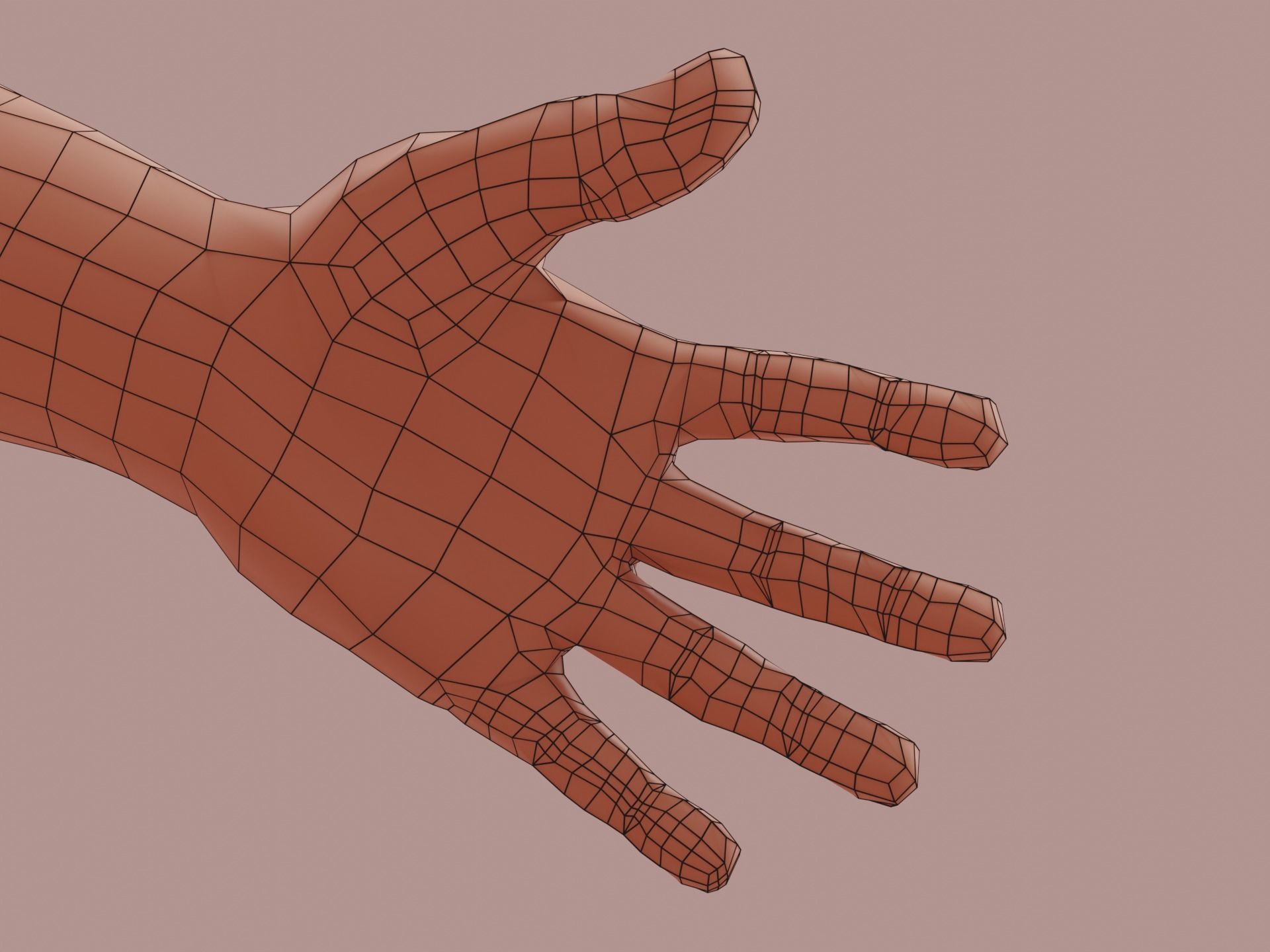 Human base model Low-poly 3D model_17