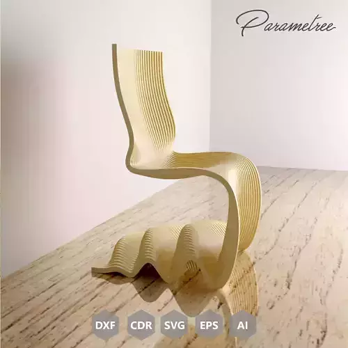 Parametric Chair cobra Design DXF files