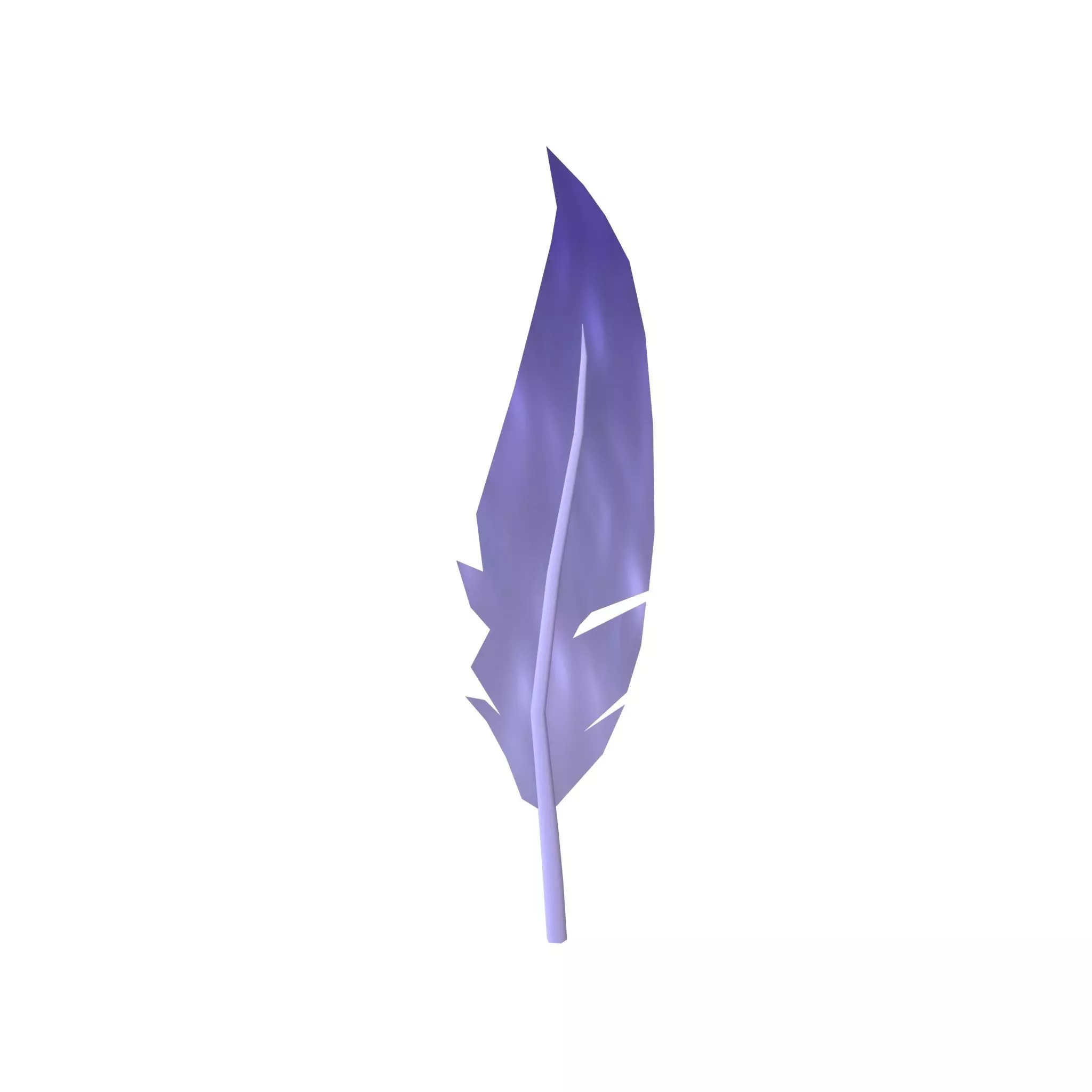 Feathers v1 005 Low-poly 3D model_0