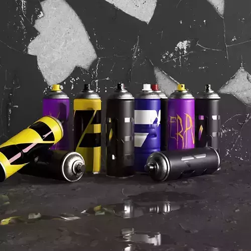 spray cans set