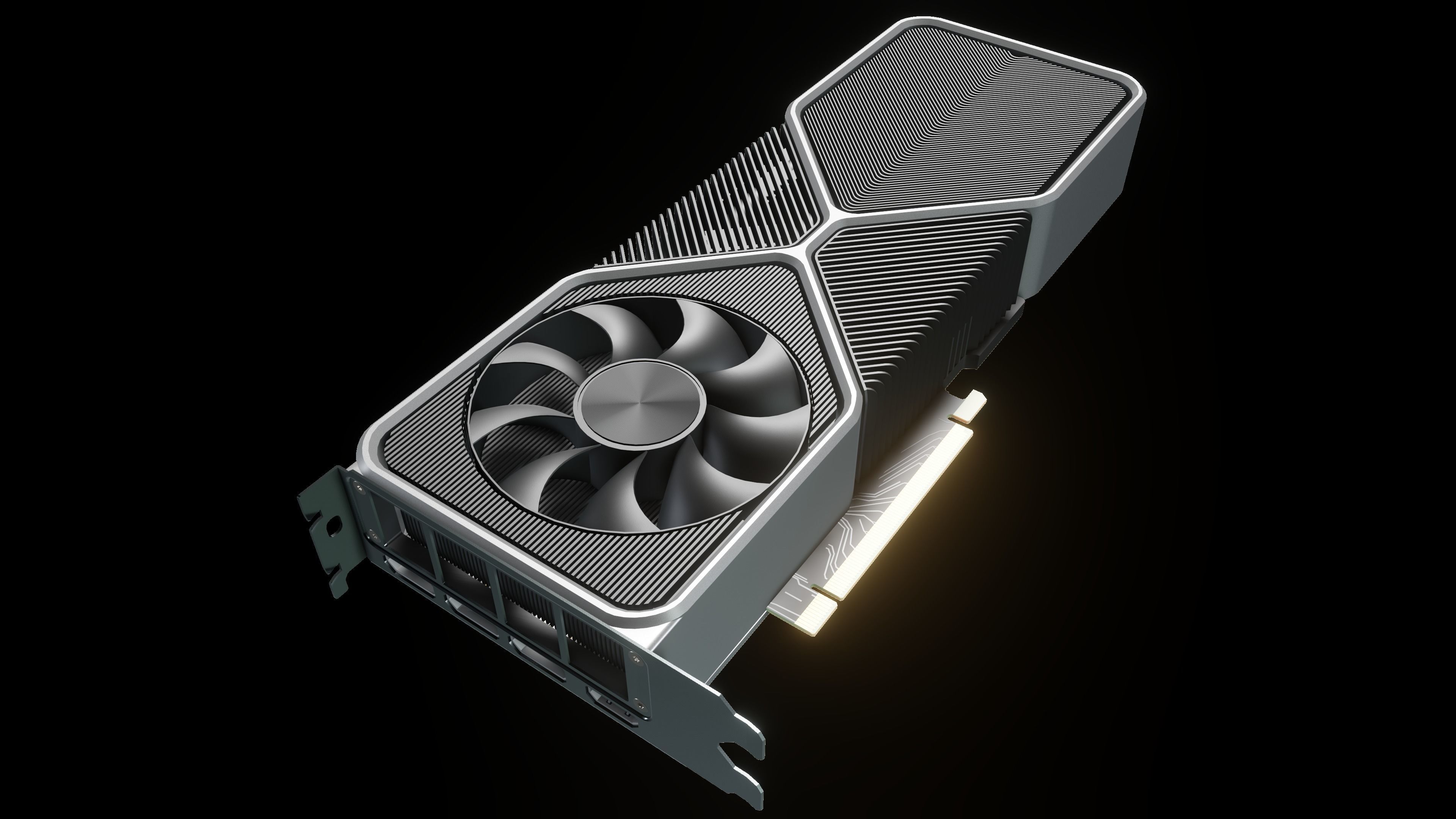 Nvidia Geforce RTX 3080 FE Founders Edition Graphic Card 3D model_4