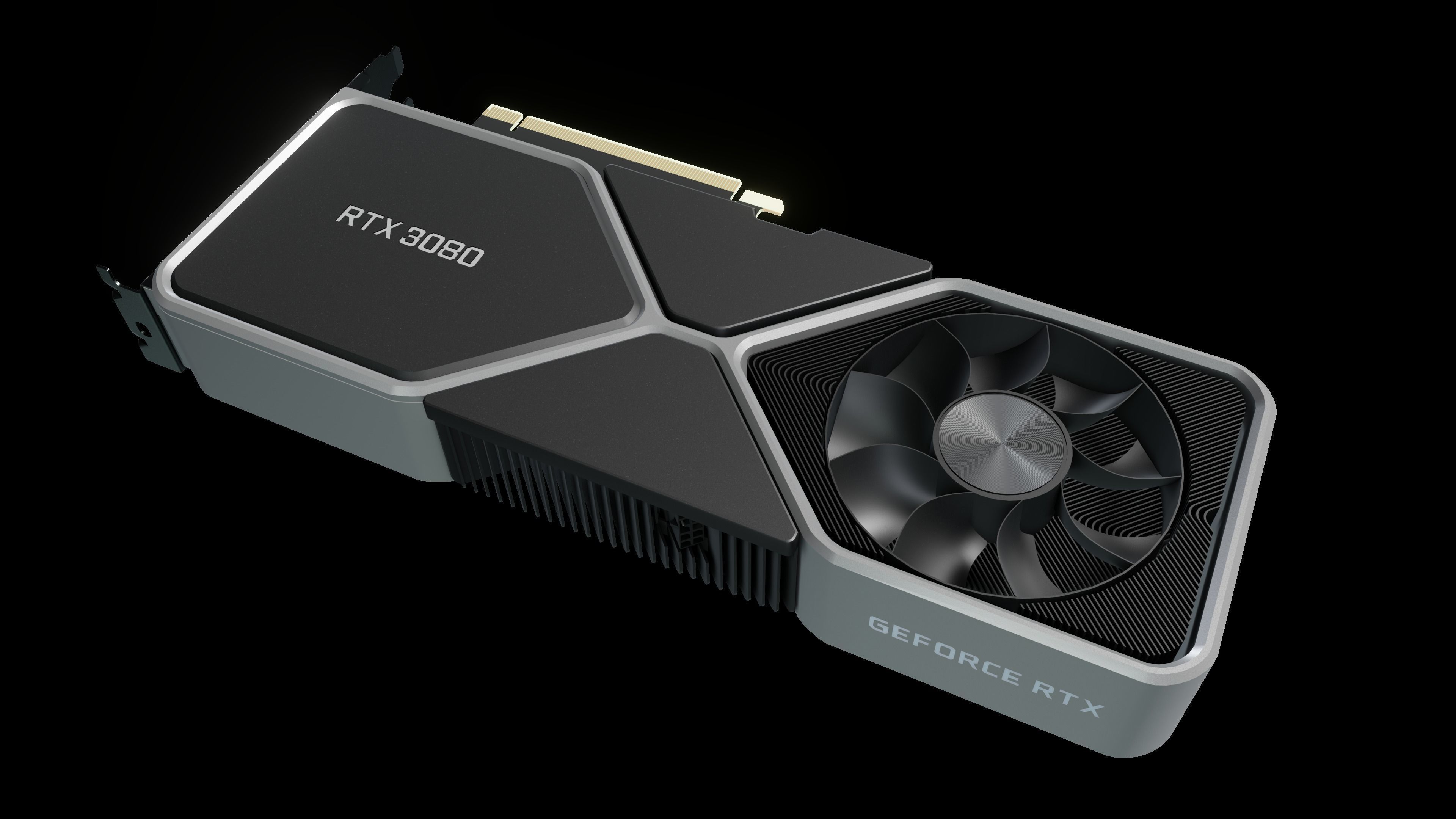 Nvidia Geforce RTX 3080 FE Founders Edition Graphic Card 3D model_2
