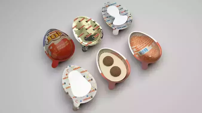 Kinder Joys Set 3D model