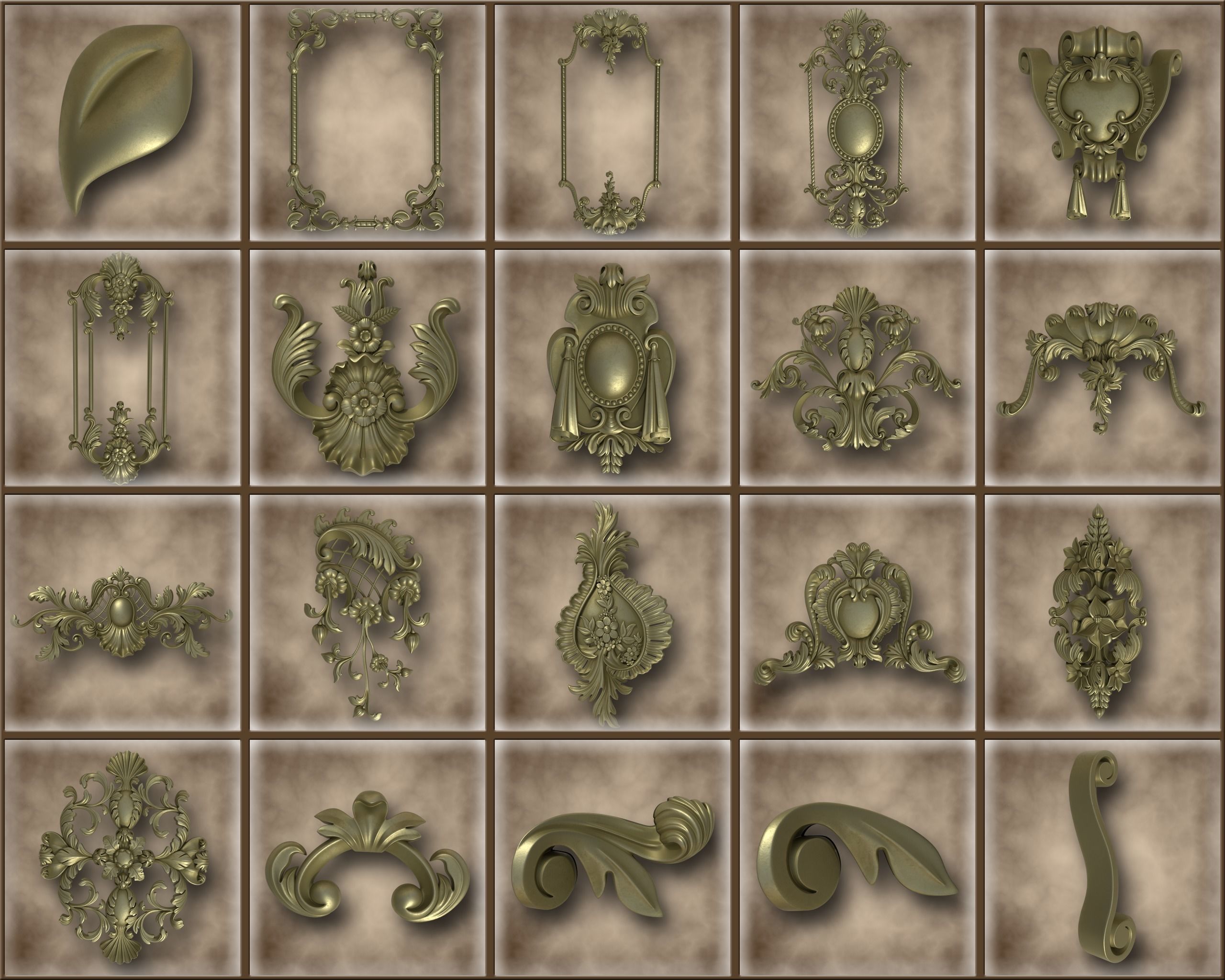 Ornamental Vol 06 3D model_1