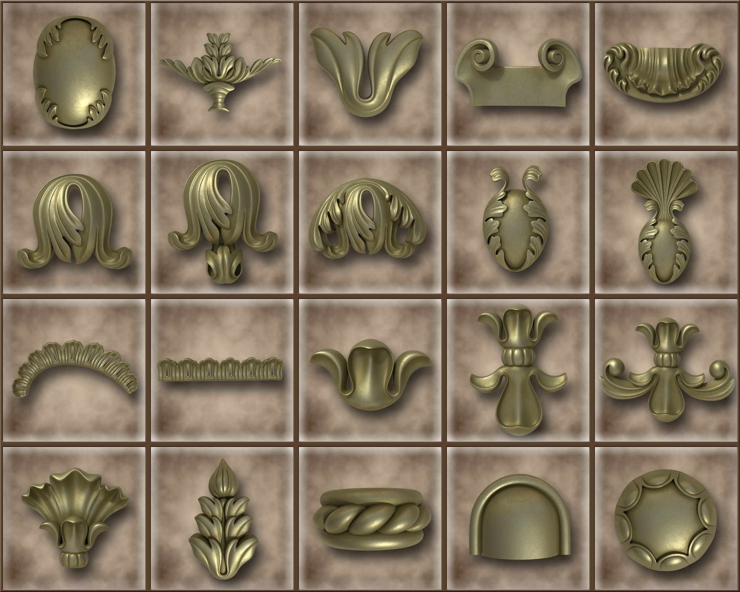 Ornamental Vol 06 3D model_10