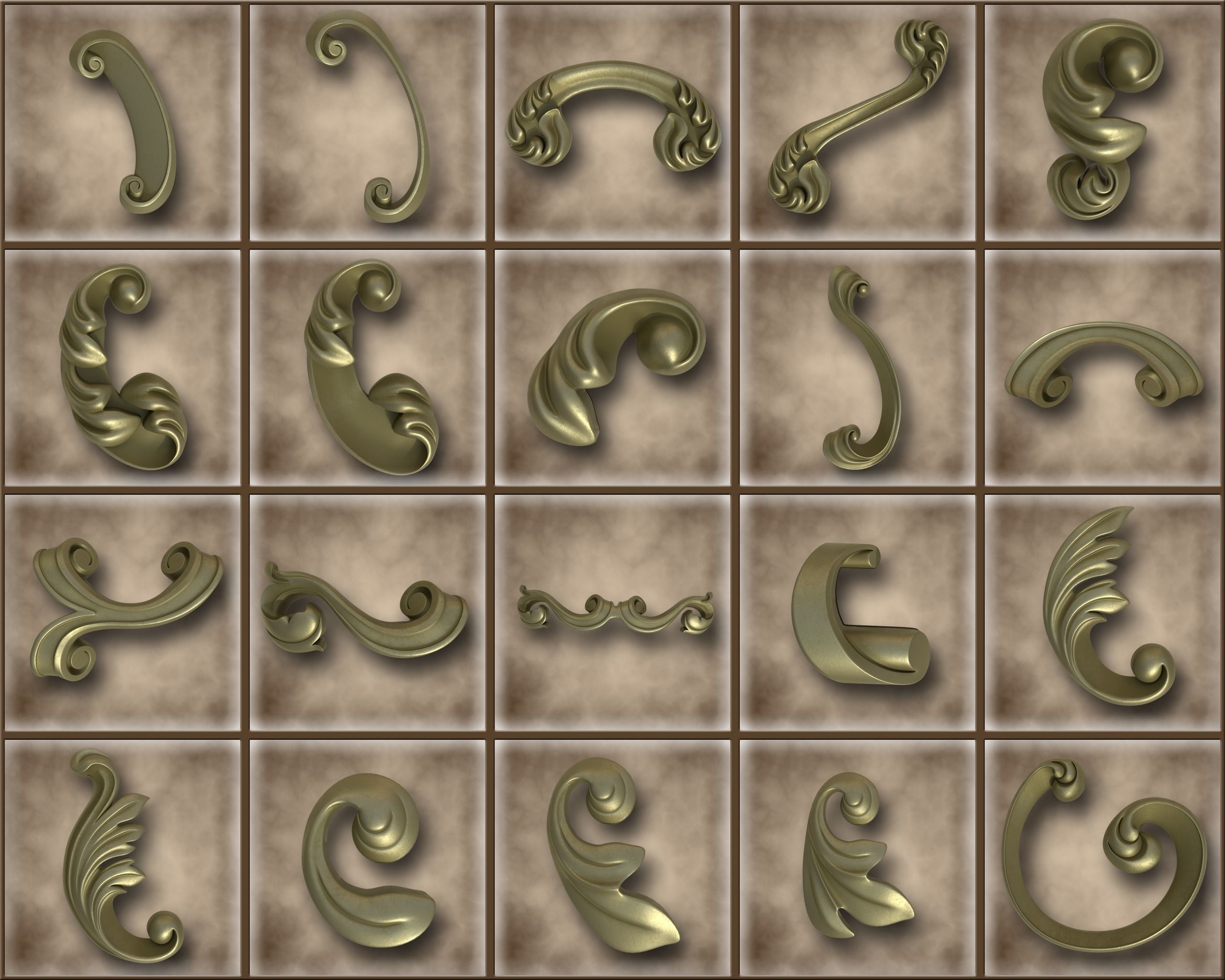 Ornamental Vol 06 3D model_5