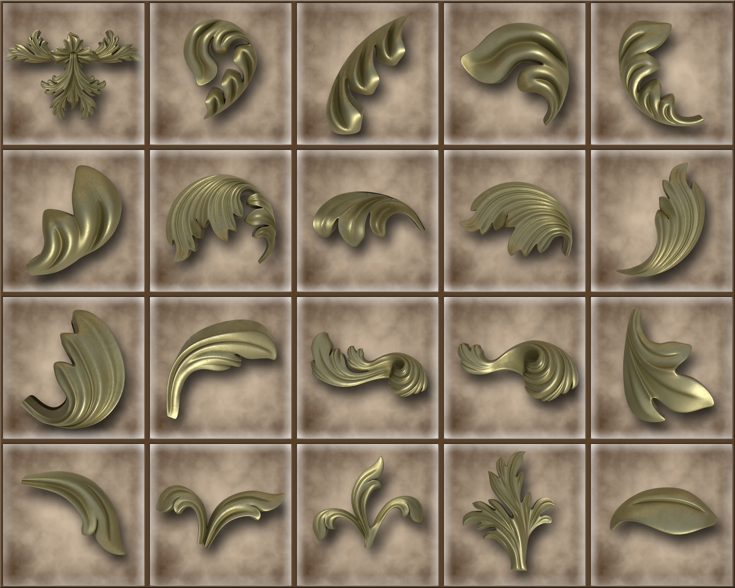 Ornamental Vol 06 3D model_9