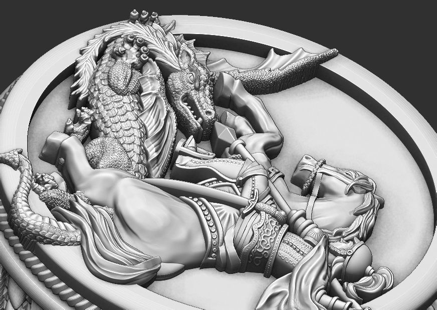 Saint George Ring - Sao Jorge 3D print model_20