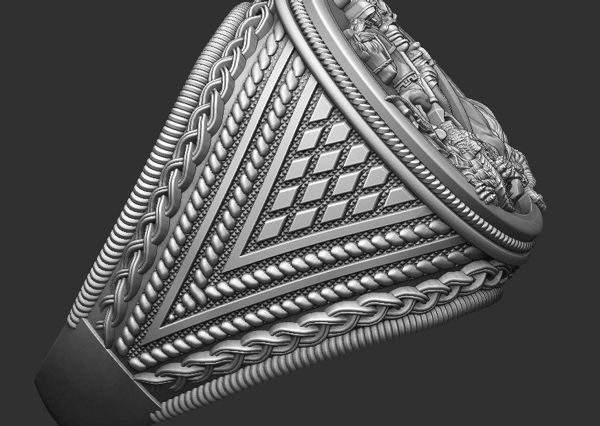 Saint George Ring - Sao Jorge 3D print model_16