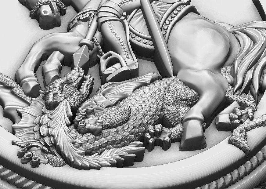 Saint George Ring - Sao Jorge 3D print model_4