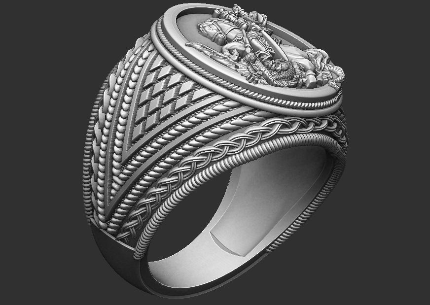 Saint George Ring - Sao Jorge 3D print model_21