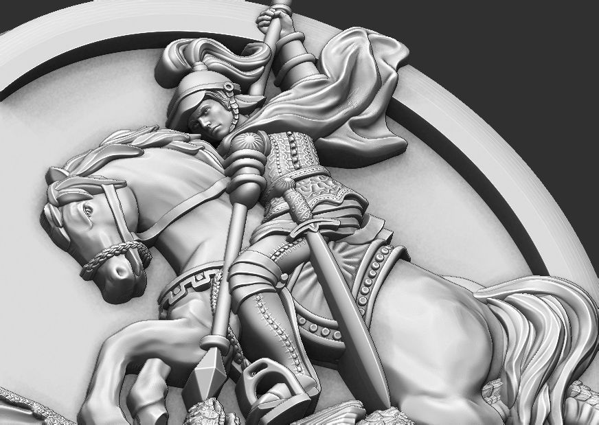 Saint George Ring - Sao Jorge 3D print model_18