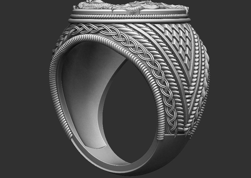 Saint George Ring - Sao Jorge 3D print model_12