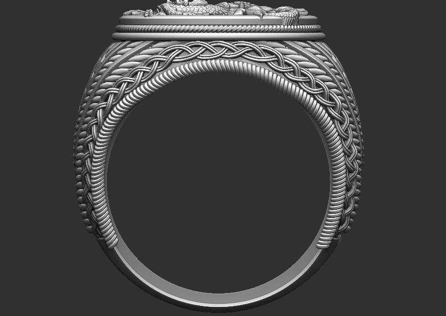 Saint George Ring - Sao Jorge 3D print model_14
