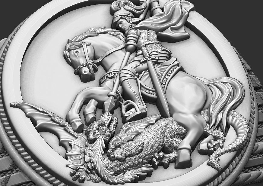 Saint George Ring - Sao Jorge 3D print model_3