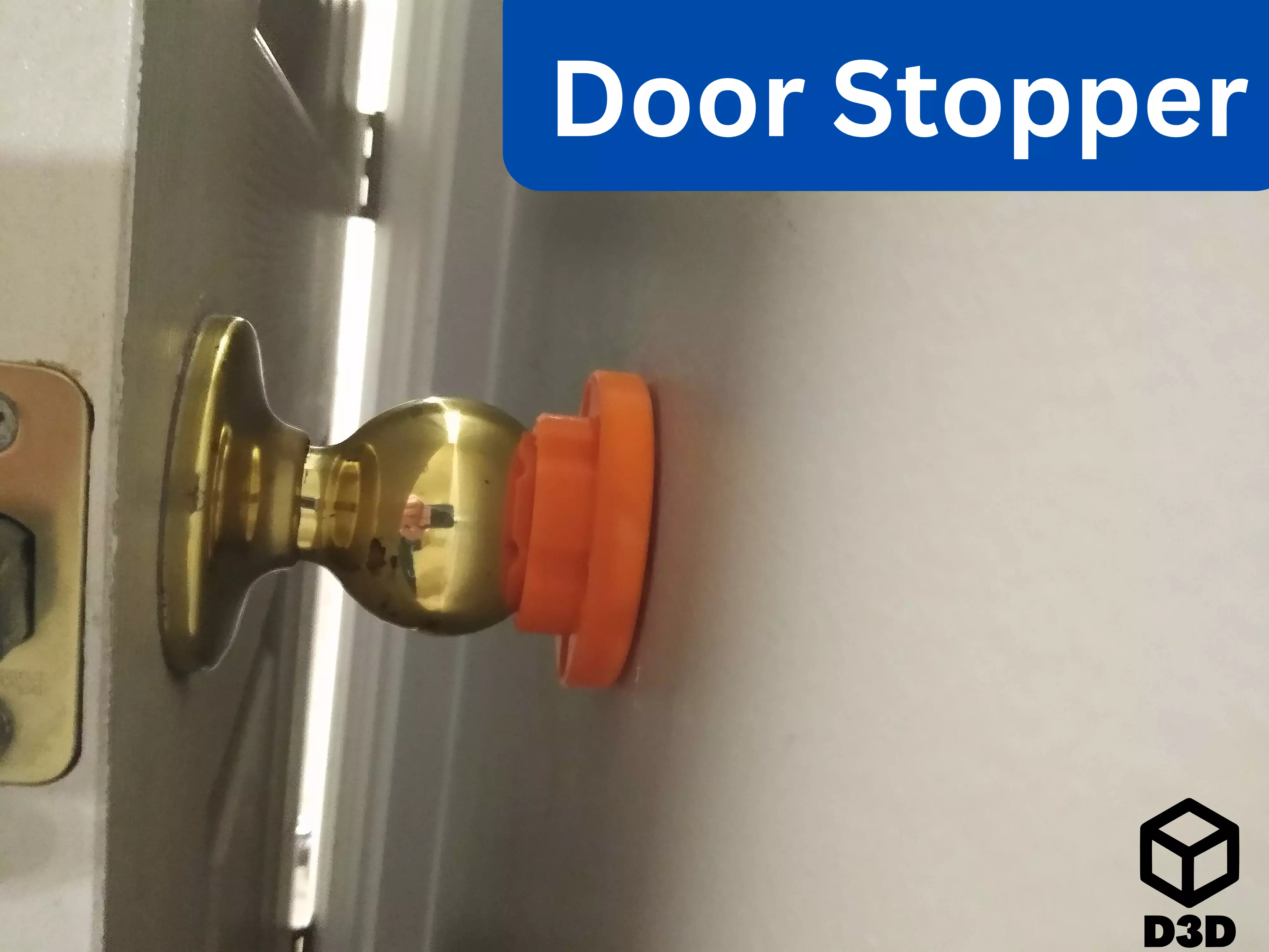 Rounded Door Stopper 3D print model_0