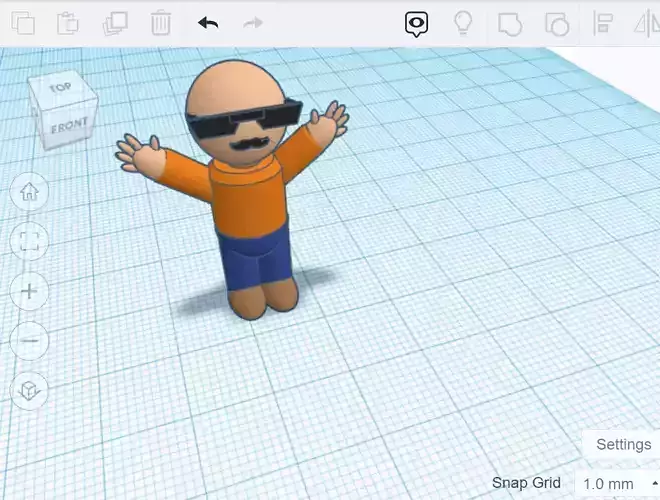 Man with coolers and moustache