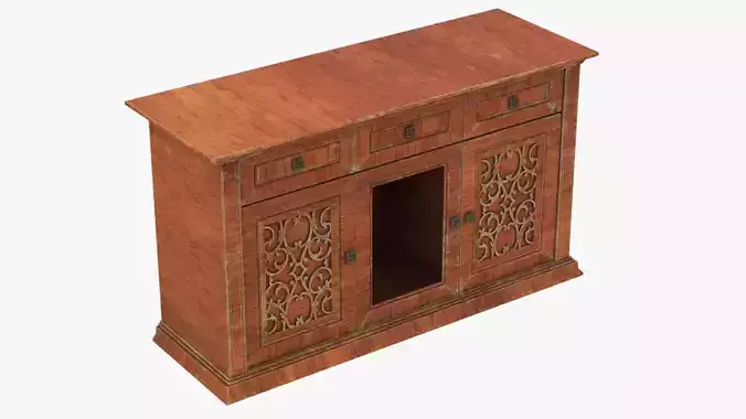 4K Old Mouldy Cabinet