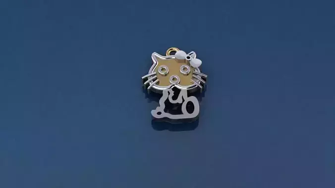 Hello kitty Pandant Free 3D print model